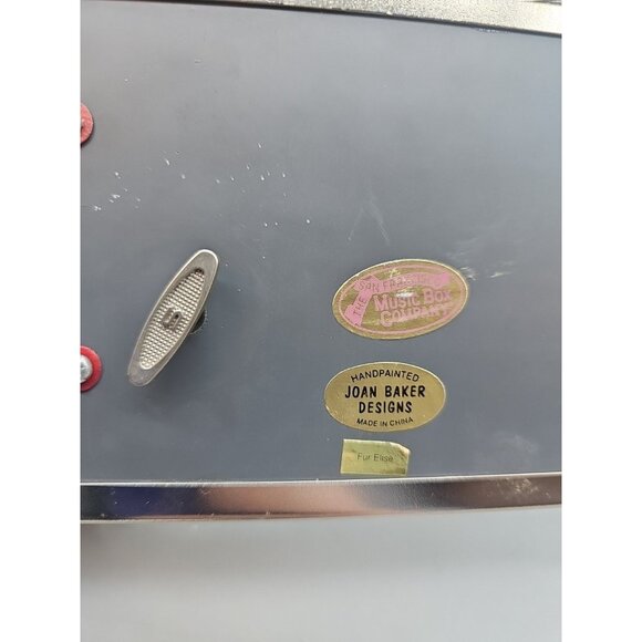 Vtg Stained Glass San Francisco Music Box Beveled Edge Glass Joan Baker Works - Picture 7 of 7